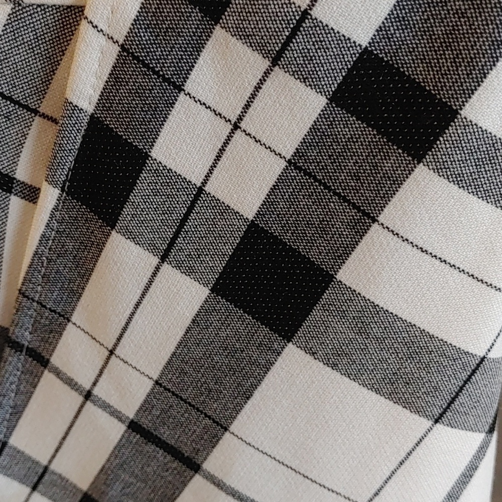 NWT Le Chateau Plaid Waterfall Collar Blazer Jacket - Picture 2 of 12